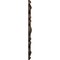 Ekena Millwork Angel Ceiling Medallion (Fits Canopies up to 4 3/8"), Hand-Painted Rust, 20 7/8"OD x 3 5/8"ID x 1"P CM20ANRUS - alternate 2